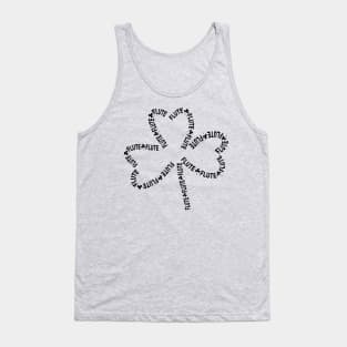 Flute Text Shamrock Tank Top